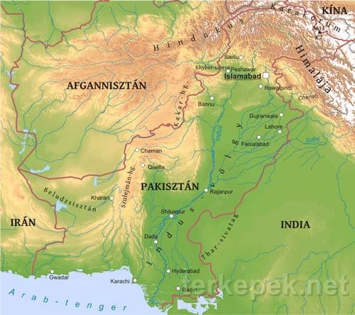 Pakisztán domborzata és vízrajza